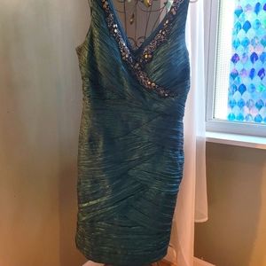 Beaded body-con dress